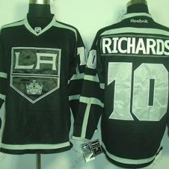 Los Angeles Kings #10 Mike Richards Musta Ice Paita – Miesten