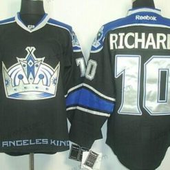 Los Angeles Kings #10 Mike Richards Musta Vieras Paita – Miesten