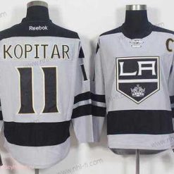 Los Angeles Kings #11 Anze Kopitar Harmaa Vaihtopaita Ommeltu NHL 2016-17 Reebok Jääkiekko Paita – Miesten