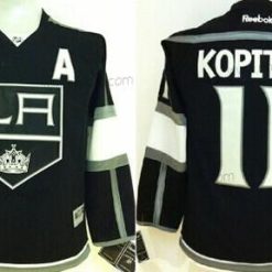 Los Angeles Kings #11 Anze Kopitar Musta Paita – Lasten