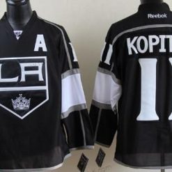 Los Angeles Kings #11 Anze Kopitar Musta Paita – Miesten