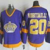 Los Angeles Kings #20 Luc Robitaille 1977-79 Violetti CCM Vintage Paita – Miesten