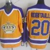 Los Angeles Kings #20 Luc Robitaille Keltainen With Violetti Retro CCM Paita – Miesten