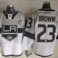 Los Angeles Kings #23 Dustin Brown 2015 Stadium Series Harmaa Valkoinen Paita – Miesten