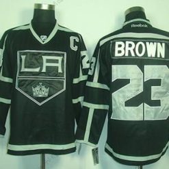 Los Angeles Kings #23 Dustin Brown Musta Ice Paita – Miesten