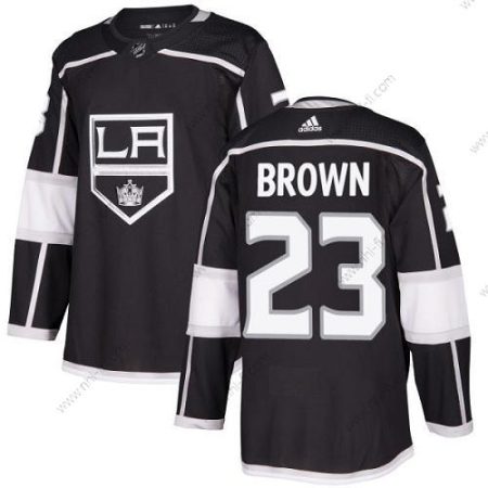 Los Angeles Kings #23 Dustin Brown Musta Kotiottelu Aito Ommeltu NHL Paita – Nuoret