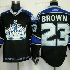 Los Angeles Kings #23 Dustin Brown Musta Vieras Paita – Miesten