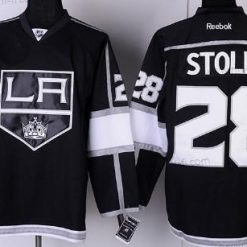 Los Angeles Kings #28 Jarret Stoll Musta Paita – Miesten