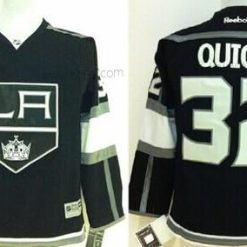 Los Angeles Kings #32 Jonathan Quick Musta Paita – Lasten