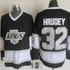 Los Angeles Kings #32 Kelly Hrudey 1992-93 Musta CCM Vintage Paita – Miesten