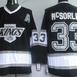 Los Angeles Kings #33 Marty Mcsorley Musta Retro CCM Paita – Miesten