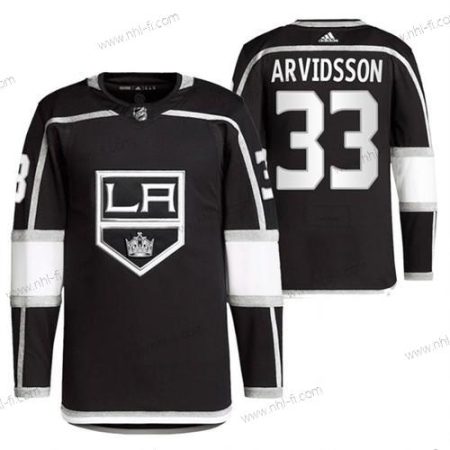 Los Angeles Kings #33 Viktor Arvidsson Musta Ommeltu Paita – Miesten