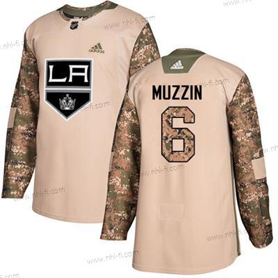 Los Angeles Kings #6 Jake Muzzin Maastokuvio Aito 2017 Veterans Day Ommeltu NHL Paita – Nuoret