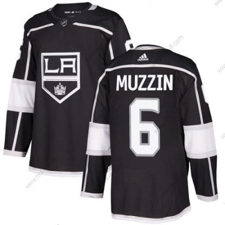 Los Angeles Kings #6 Jake Muzzin Musta Kotiottelu Aito Ommeltu NHL Paita – Nuoret