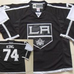 Los Angeles Kings #74 Dwight King Musta Paita – Miesten