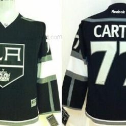 Los Angeles Kings #77 Jeff Carter Musta Paita – Lasten