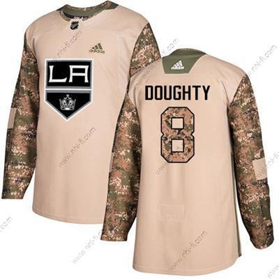 Los Angeles Kings #8 Drew Doughty Maastokuvio Aito 2017 Veterans Day Ommeltu NHL Paita – Nuoret