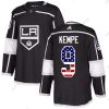 Los Angeles Kings #9 Adrian Kempe Musta Kotiottelu Aito USA Flag Ommeltu NHL Paita – Nuoret