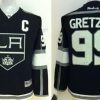 Los Angeles Kings #99 Wayne Gretzky Musta Paita – Lasten