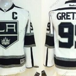 Los Angeles Kings #99 Wayne Gretzky Valkoinen Paita – Lasten