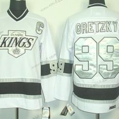 Los Angeles Kings #99 Wayne Gretzky Valkoinen Throwack CCM Paita – Miesten