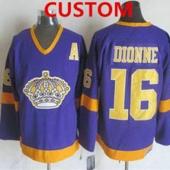 Los Angeles Kings Räätälöidyt 1977-79 Violetti CCM Vintage Paita – Miesten