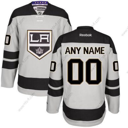 Los Angeles Kings Räätälöidyt Harmaa Vaihtopaita Ommeltu NHL Reebok Jääkiekko Paita – Miesten