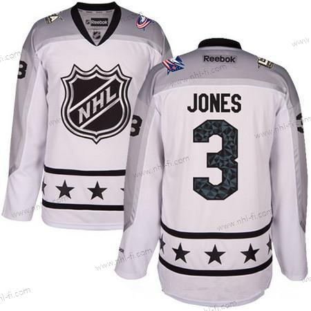 Metropolitan Division Columbus Blue Jackets #3 Seth Jones Reebok Valkoinen 2017 NHL All-Star Ommeltu Jääkiekko Paita – Miesten