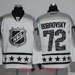 Metropolitan Division Columbus Blue Jackets #72 Sergei Bobrovsky Reebok Valkoinen 2017 NHL All-Star Ommeltu Jääkiekko Paita – Miesten