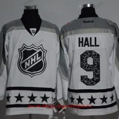 Metropolitan Division New Jersey Devils #9 Taylor Hall Reebok Valkoinen 2017 NHL All-Star Ommeltu Jääkiekko Paita – Miesten