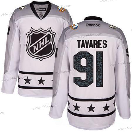 Metropolitan Division New York Islanders #91 John Tavares Reebok Valkoinen 2017 NHL All-Star Ommeltu Jääkiekko Paita – Miesten