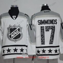 Metropolitan Division Philadelphia Flyers #17 Wayne Simmonds Reebok Valkoinen 2017 NHL All-Star Ommeltu Jääkiekko Paita – Miesten