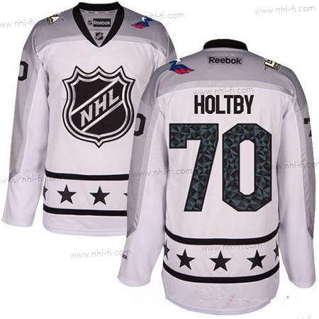 Metropolitan Division Washington Capitals #70 Braden Holtby Reebok Valkoinen 2017 NHL All-Star Ommeltu Jääkiekko Paita – Miesten