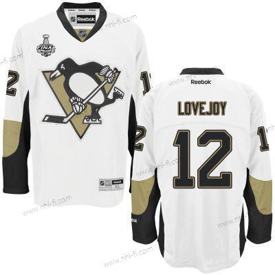 Miesten Pittsburgh Penguins #12 Ben Lovejoy Valkoinen Kolmas 2017 Stanley Cup NHL Finals Patch Paita – Nuoret