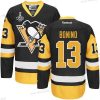 Miesten Pittsburgh Penguins #13 Nick Bonino Musta With Kulta 2017 Stanley Cup NHL Finals Patch Paita – Nuoret