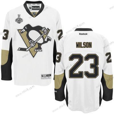 Miesten Pittsburgh Penguins #23 Scott Wilson Valkoinen Kolmas 2017 Stanley Cup NHL Finals Patch Paita – Nuoret