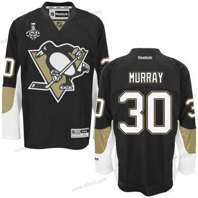 Miesten Pittsburgh Penguins #30 Matt Murray Musta Kotiottelu 2017 Stanley Cup NHL Finals Patch Paita – Nuoret