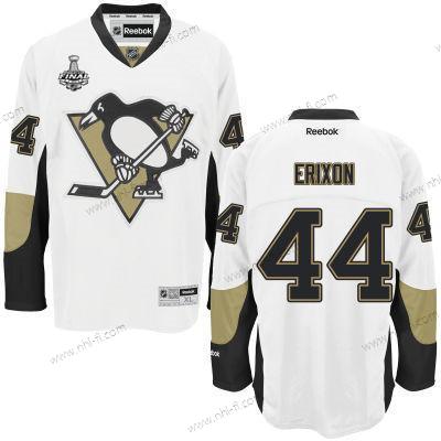 Miesten Pittsburgh Penguins #44 Tim Erixon Valkoinen Kolmas 2017 Stanley Cup NHL Finals Patch Paita – Nuoret