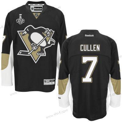 Miesten Pittsburgh Penguins #7 Matt Cullen Musta Kotiottelu 2017 Stanley Cup NHL Finals Patch Paita – Nuoret