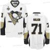 Miesten Pittsburgh Penguins #71 Evgeni Malkin Valkoinen Kolmas 2017 Stanley Cup NHL Finals A Patch Paita – Nuoret