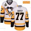 Miesten Pittsburgh Penguins #77 Paul Coffey Valkoinen Vieras 2017 Stanley Cup Finals Patch Ommeltu NHL Reebok Jääkiekko Paita – Nuoret