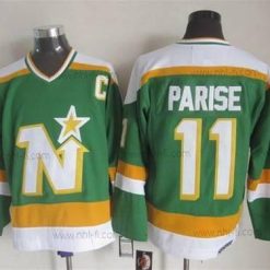 Minnesota North Dallas Stars #11 Zach Parise 1978-79 Vihreä CCM Vintage Paita – Miesten