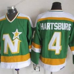 Minnesota North Dallas Stars #4 Craig Hartsburg 1978-79 Vihreä CCM Vintage Paita – Miesten