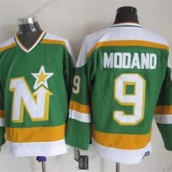 Minnesota North Dallas Stars #9 Mike Modano 1978-79 Vihreä CCM Vintage Paita – Miesten