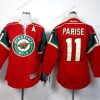 Minnesota Wild #11 Zach Parise Punainen Paita – Lasten