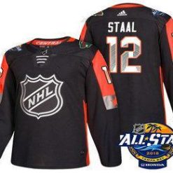 Minnesota Wild #12 Eric Staal Musta 2018 NHL All-Star Ommeltu Jääkiekko Paita – Miesten