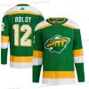 Minnesota Wild #12 Matt Boldy Vihreä 2022-23 Käänteinen Retro Ommeltu Paita – Miesten