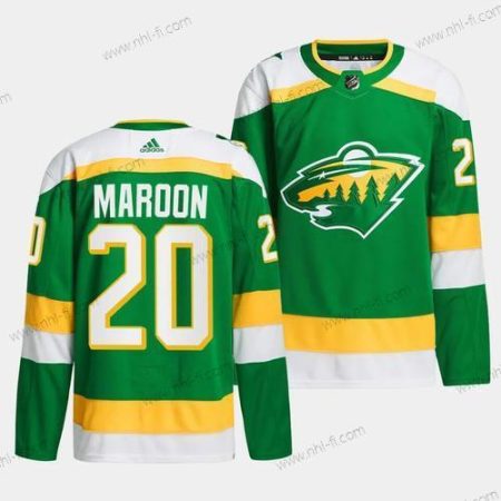 Minnesota Wild #20 Patrick Maroon Vihreä 2023-24 Ommeltu Paita – Miesten