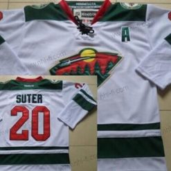 Minnesota Wild #20 Ryan Suter 2014 Valkoinen Paita – Miesten