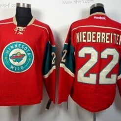 Minnesota Wild #22 Nino Niederreiter Punainen Paita – Miesten